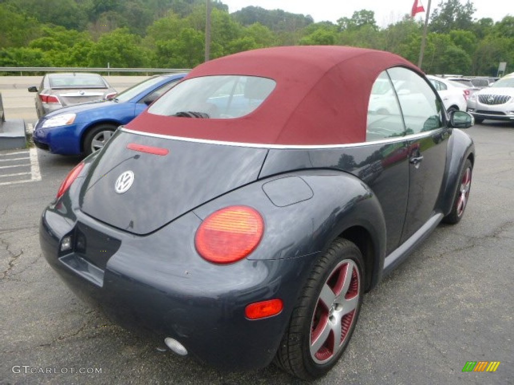 2005 New Beetle Dark Flint Edition Convertible - Dark Flint Metallic / Bordeaux Red photo #5