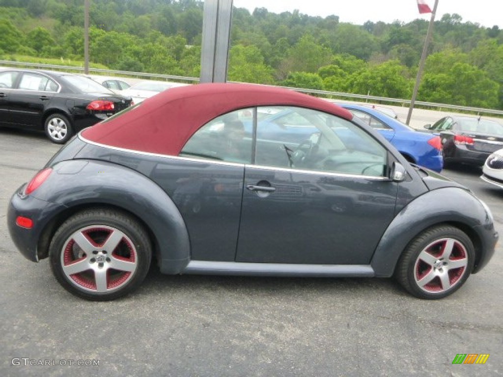 2005 New Beetle Dark Flint Edition Convertible - Dark Flint Metallic / Bordeaux Red photo #6