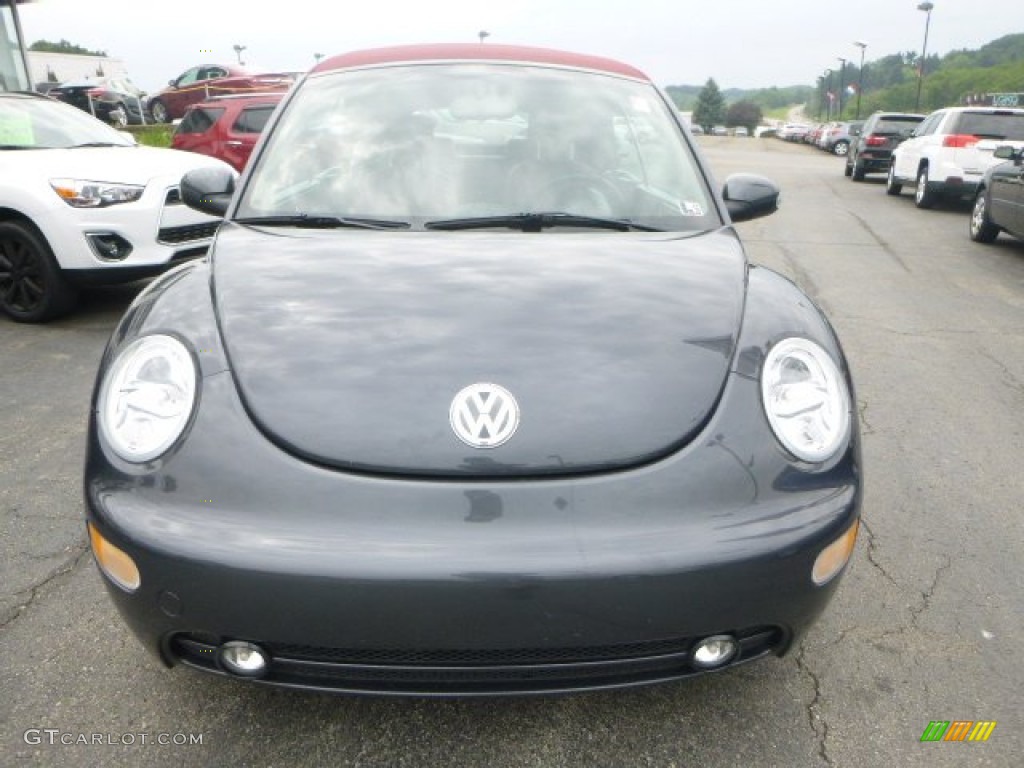 2005 New Beetle Dark Flint Edition Convertible - Dark Flint Metallic / Bordeaux Red photo #9