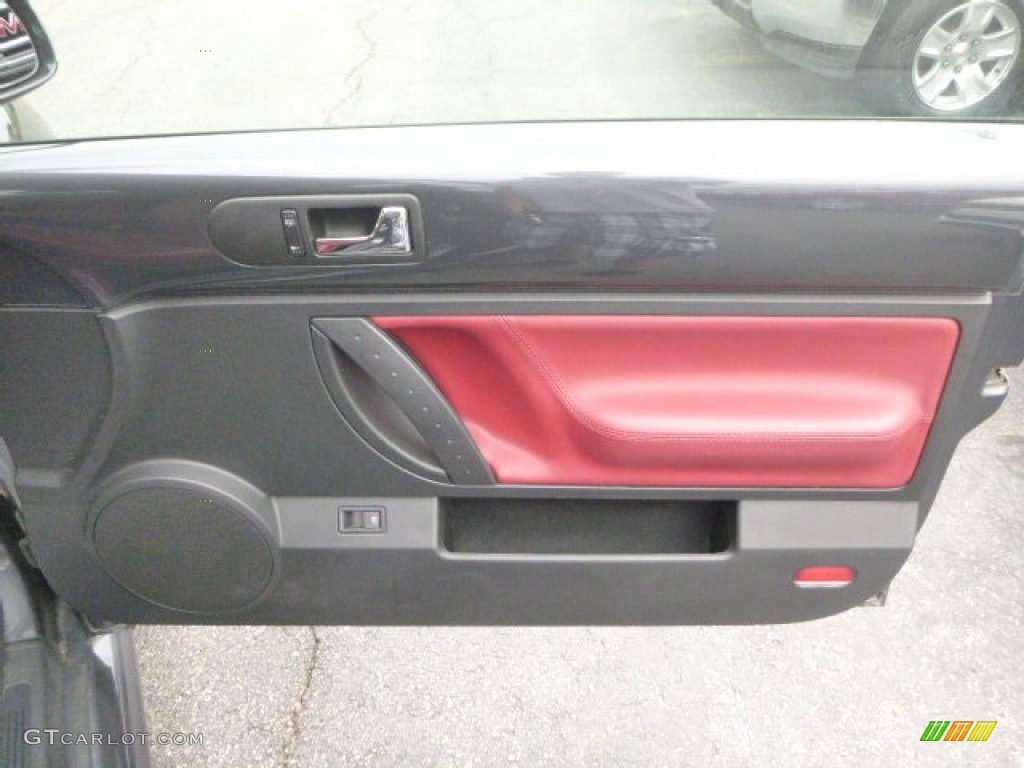 2005 New Beetle Dark Flint Edition Convertible - Dark Flint Metallic / Bordeaux Red photo #10