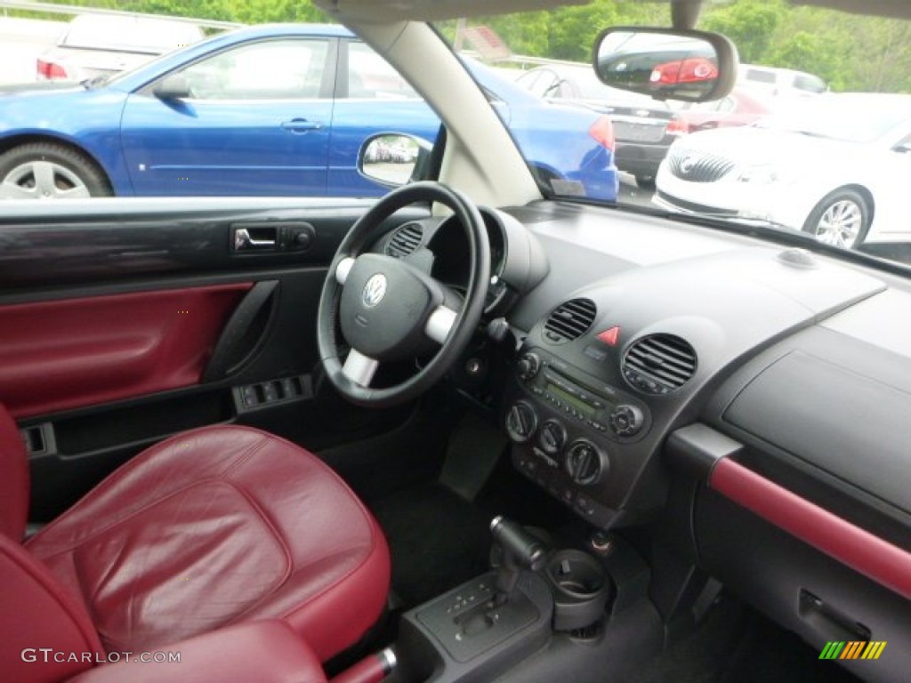 2005 New Beetle Dark Flint Edition Convertible - Dark Flint Metallic / Bordeaux Red photo #12