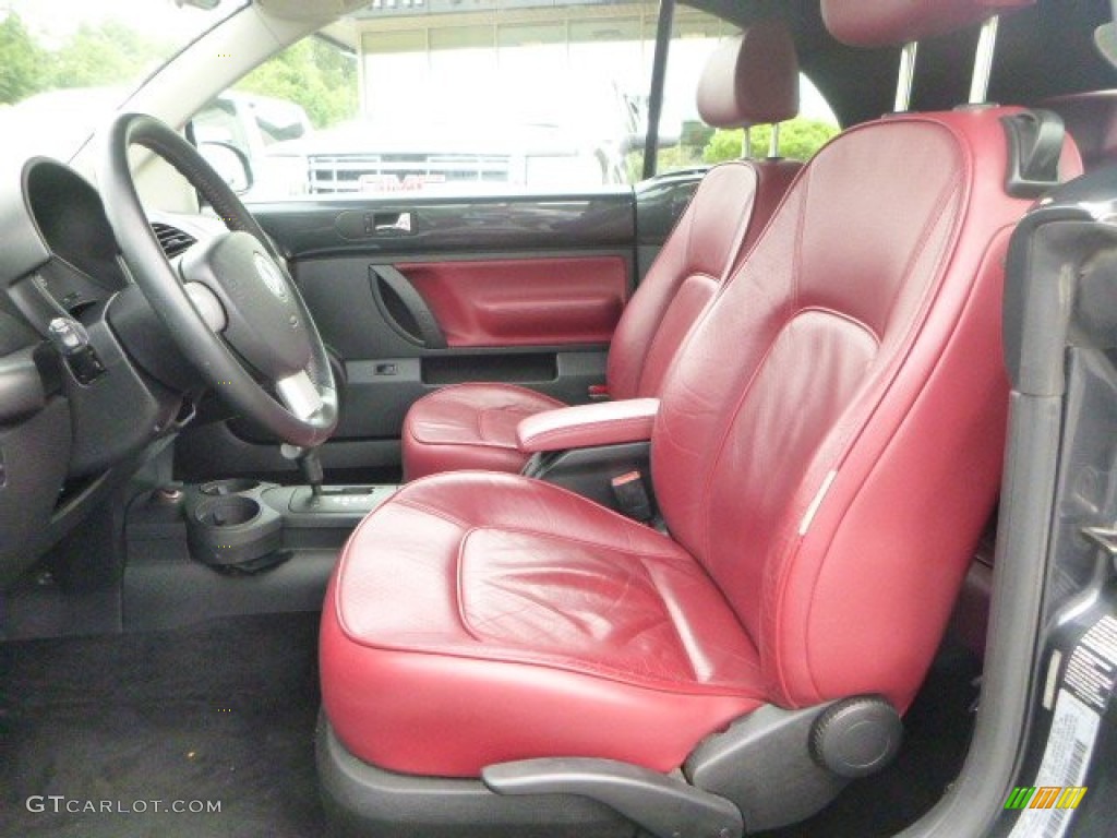 2005 New Beetle Dark Flint Edition Convertible - Dark Flint Metallic / Bordeaux Red photo #15