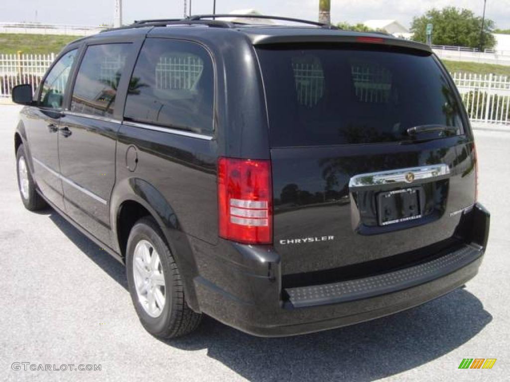 2009 Town & Country Touring - Brilliant Black Crystal Pearl / Medium Slate Gray/Light Shale photo #4