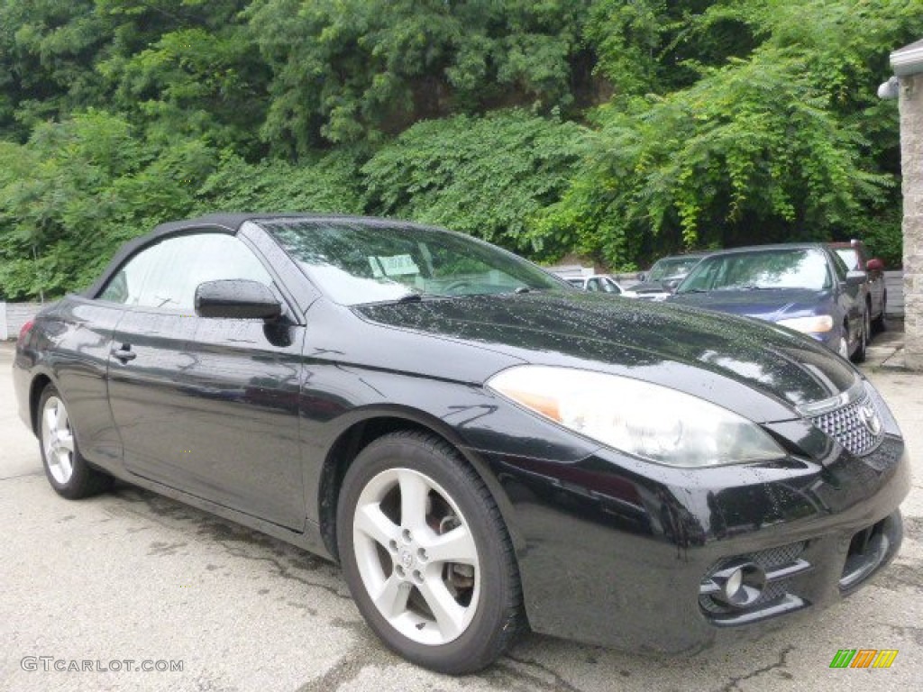 2007 Solara SLE V6 Convertible - Black / Dark Stone photo #1