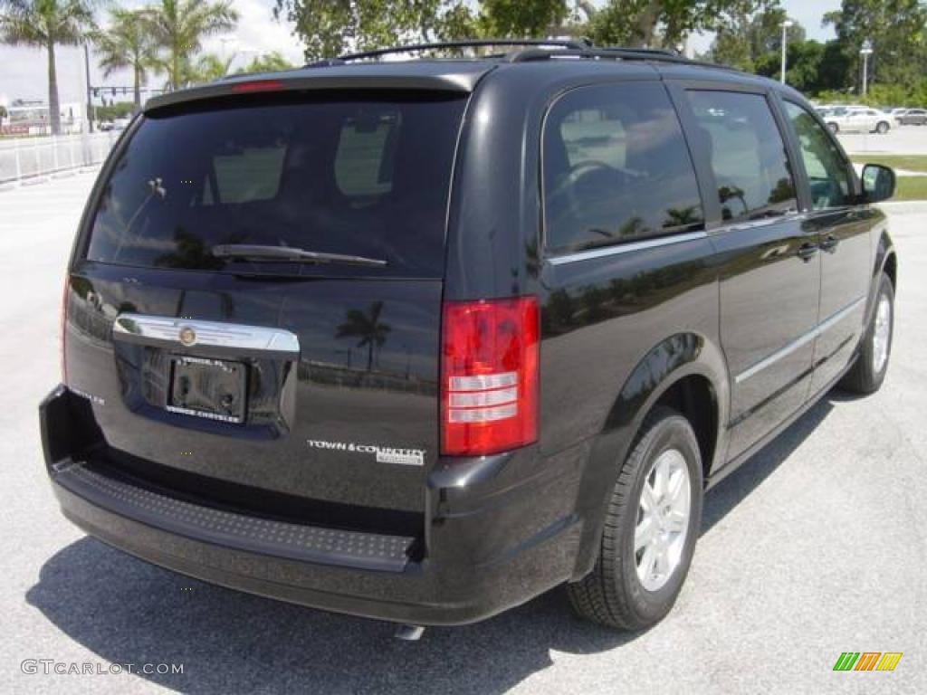 2009 Town & Country Touring - Brilliant Black Crystal Pearl / Medium Slate Gray/Light Shale photo #6