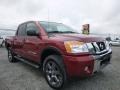 2015 Cayenne Red Nissan Titan SV Crew Cab 4x4  photo #1