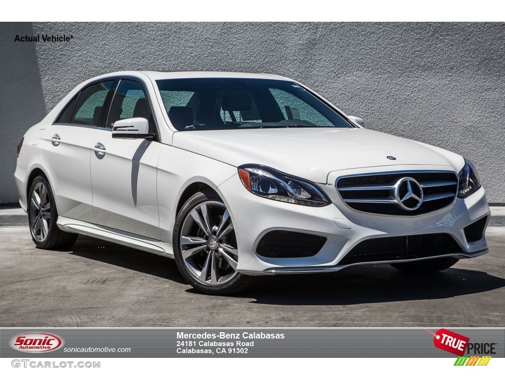 2016 E 350 Sedan - Polar White / Black photo #1