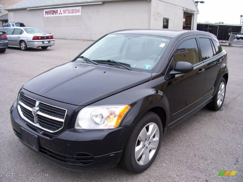 2007 Caliber SXT - Black / Pastel Slate Gray photo #1