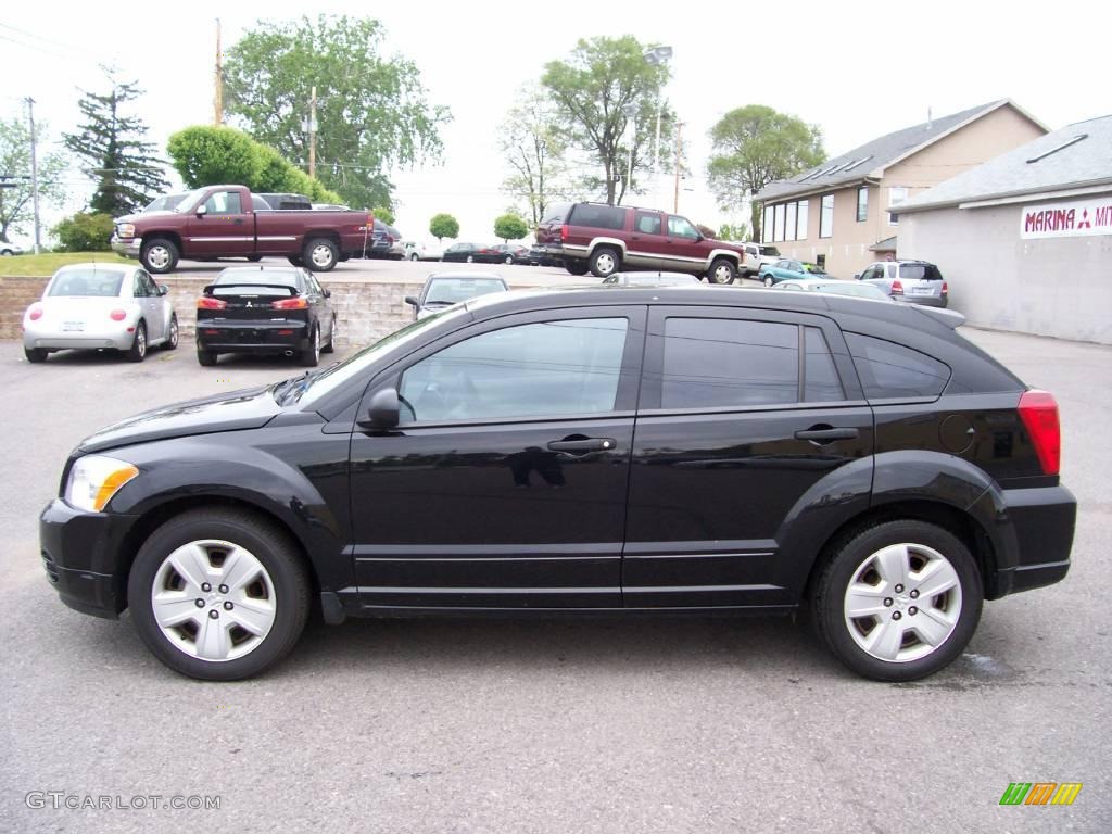 2007 Caliber SXT - Black / Pastel Slate Gray photo #7