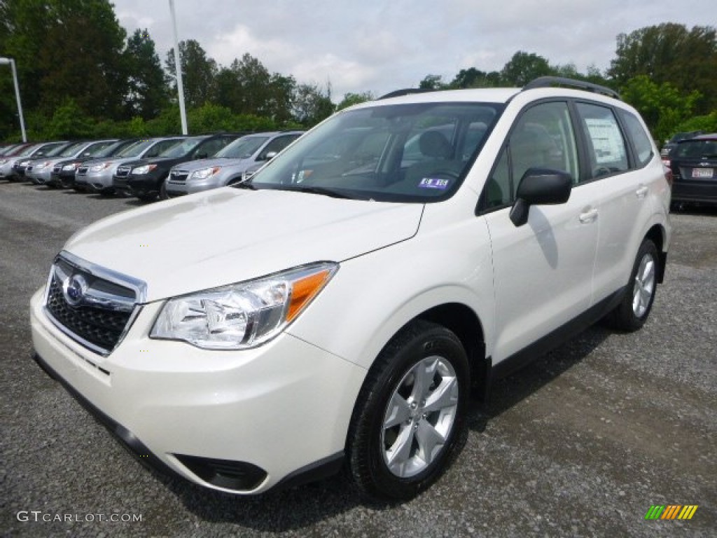 2015 Forester 2.5i - Satin White Pearl / Gray photo #8