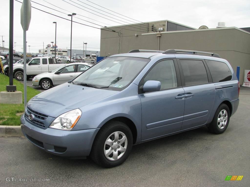 2008 Sedona LX - Glacier Blue Metallic / Gray photo #1