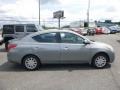 2014 Magnetic Gray Nissan Versa 1.6 S Sedan  photo #3