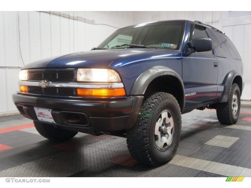 2001 Blazer LS 4x4 - Indigo Blue Metallic / Medium Gray photo #3