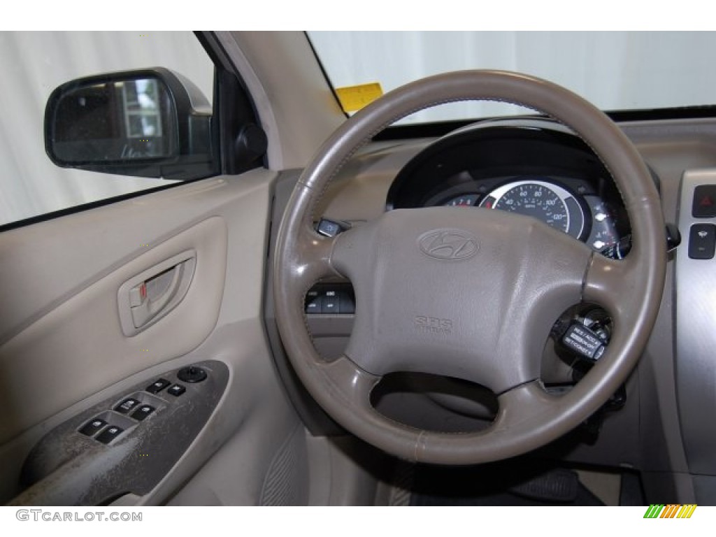 2006 Tucson GLS V6 4x4 - Sahara Silver / Beige photo #24