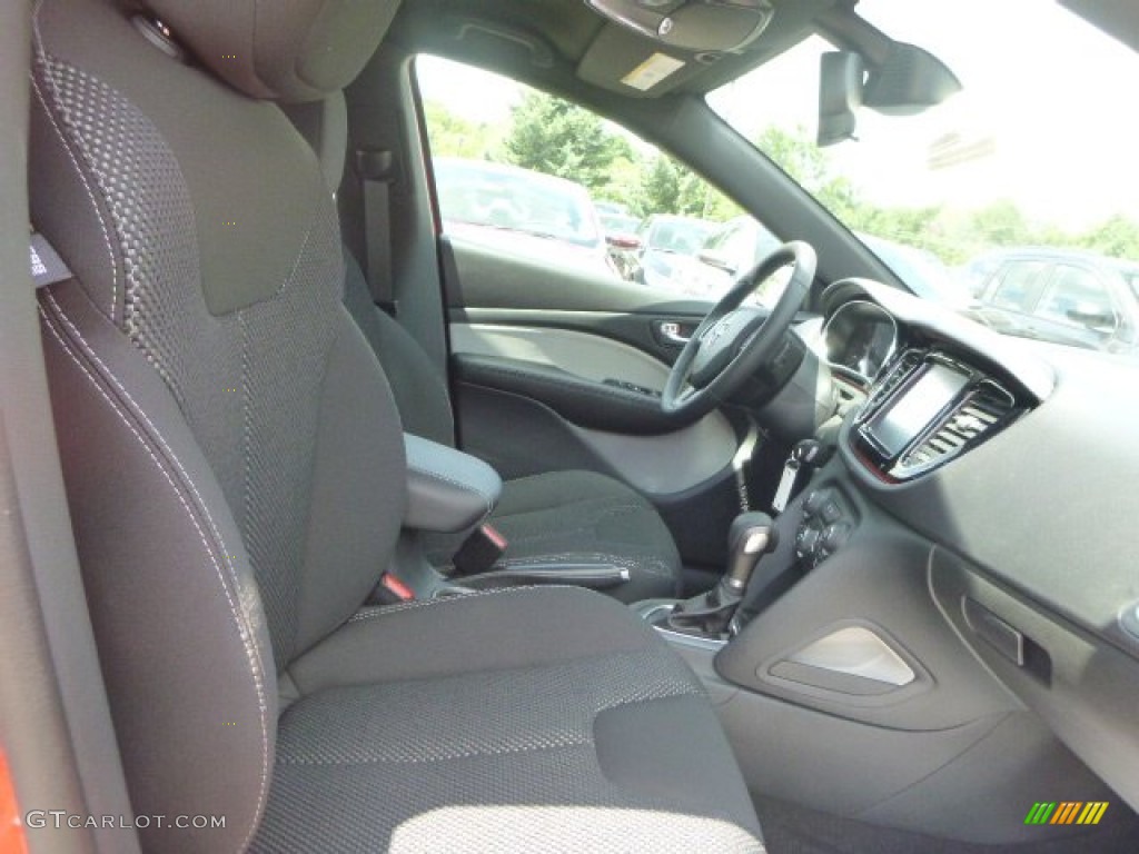 2015 Dart SXT - Vitamin C / Black/Light Tungsten Accent Stitching photo #10