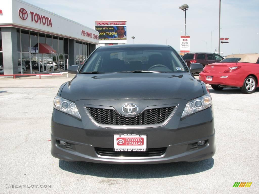 2007 Camry SE V6 - Magnetic Gray Metallic / Dark Charcoal photo #3