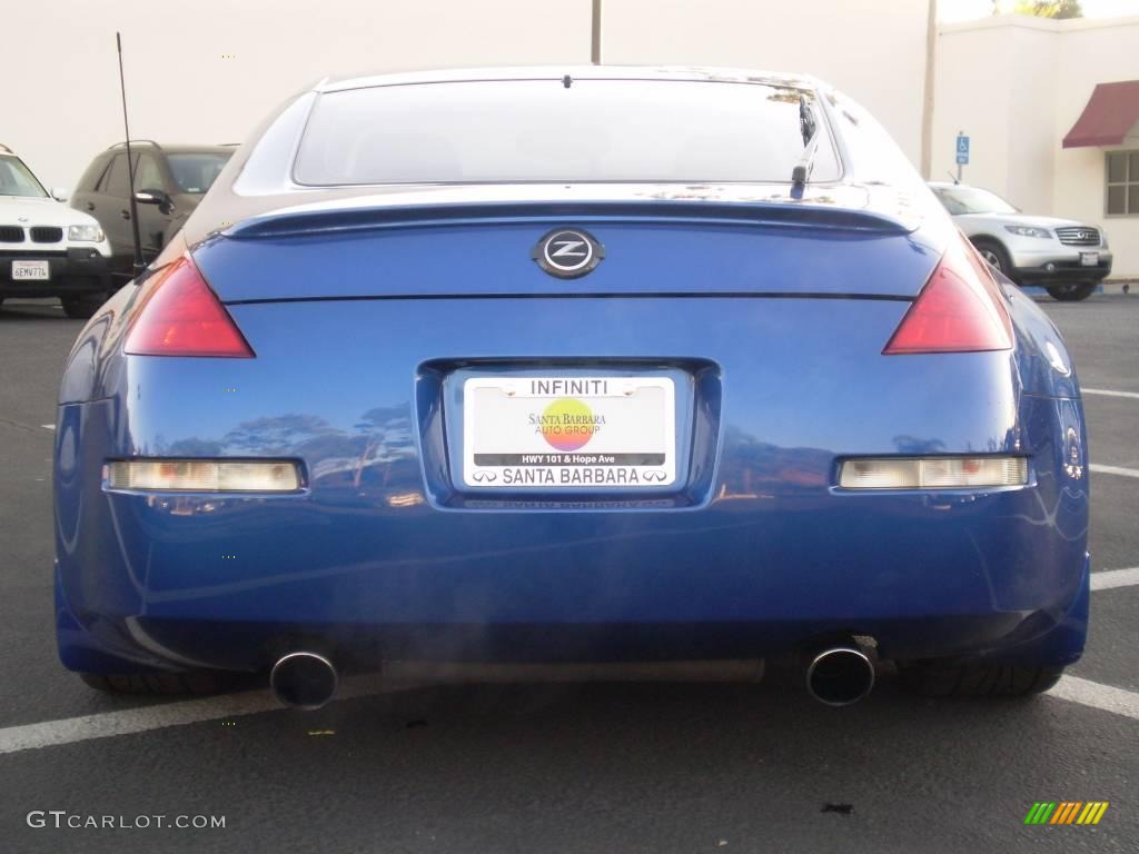 2003 350Z Enthusiast Coupe - Daytona Blue / Carbon Black photo #7