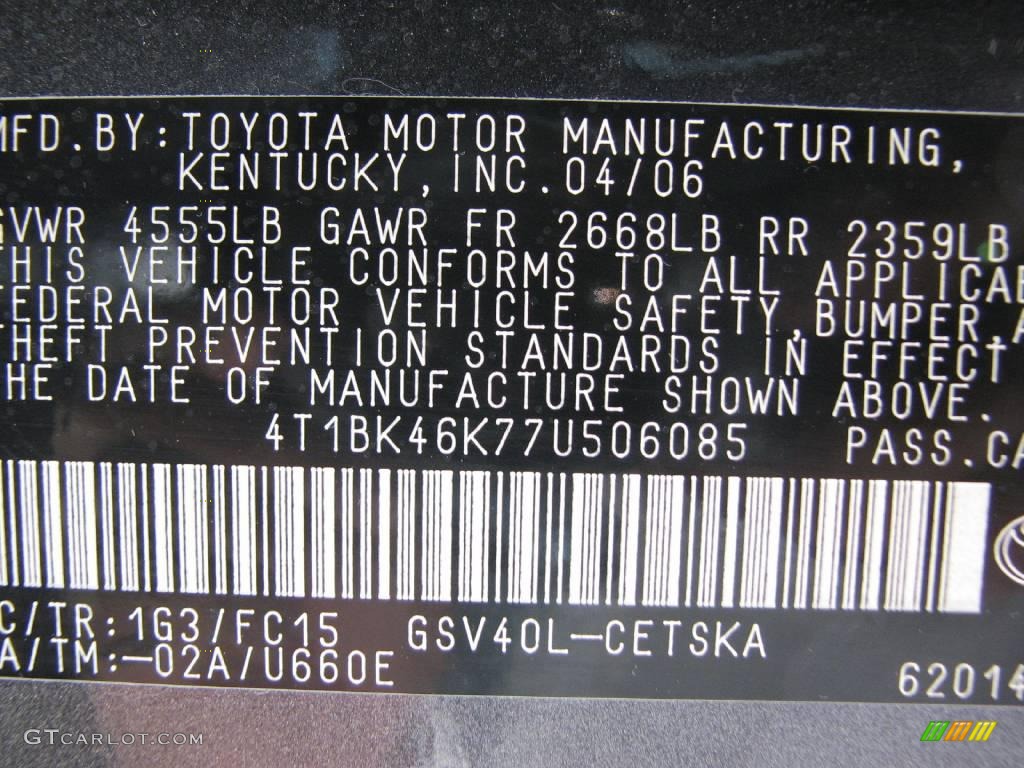 2007 Camry SE V6 - Magnetic Gray Metallic / Dark Charcoal photo #14