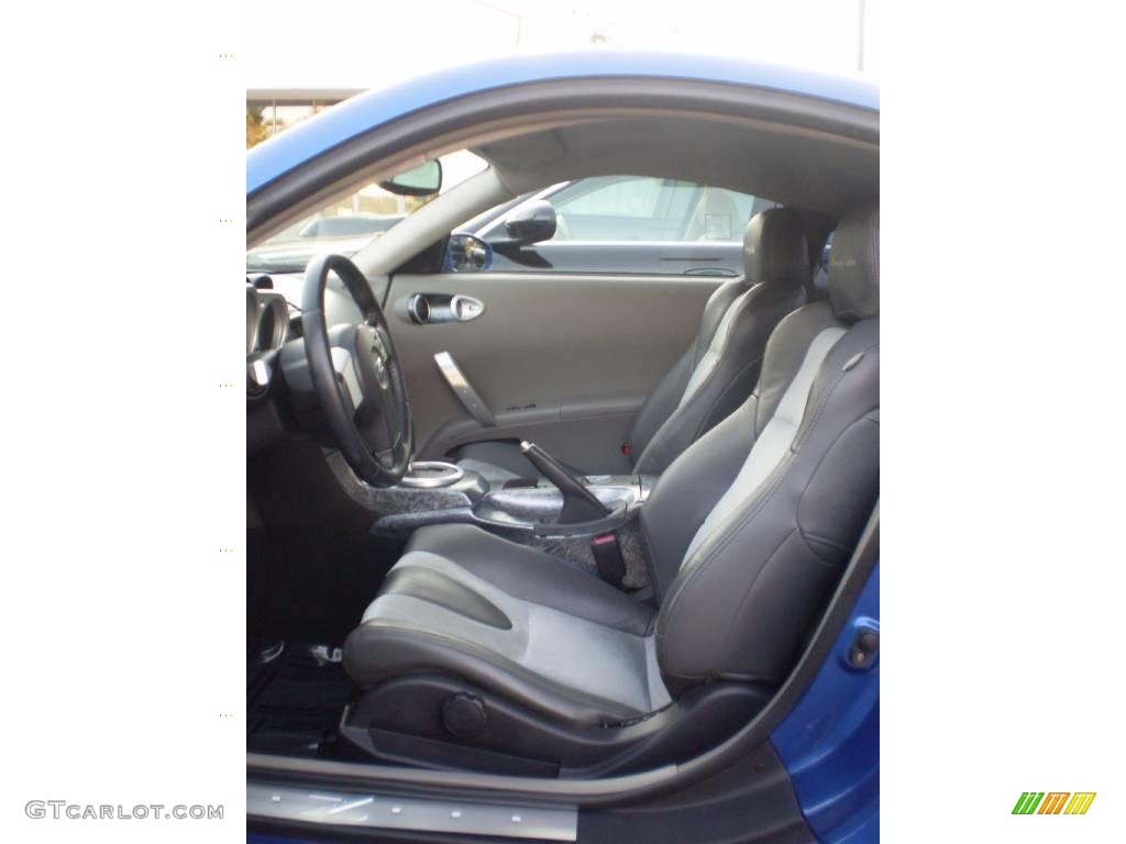 2003 350Z Enthusiast Coupe - Daytona Blue / Carbon Black photo #9