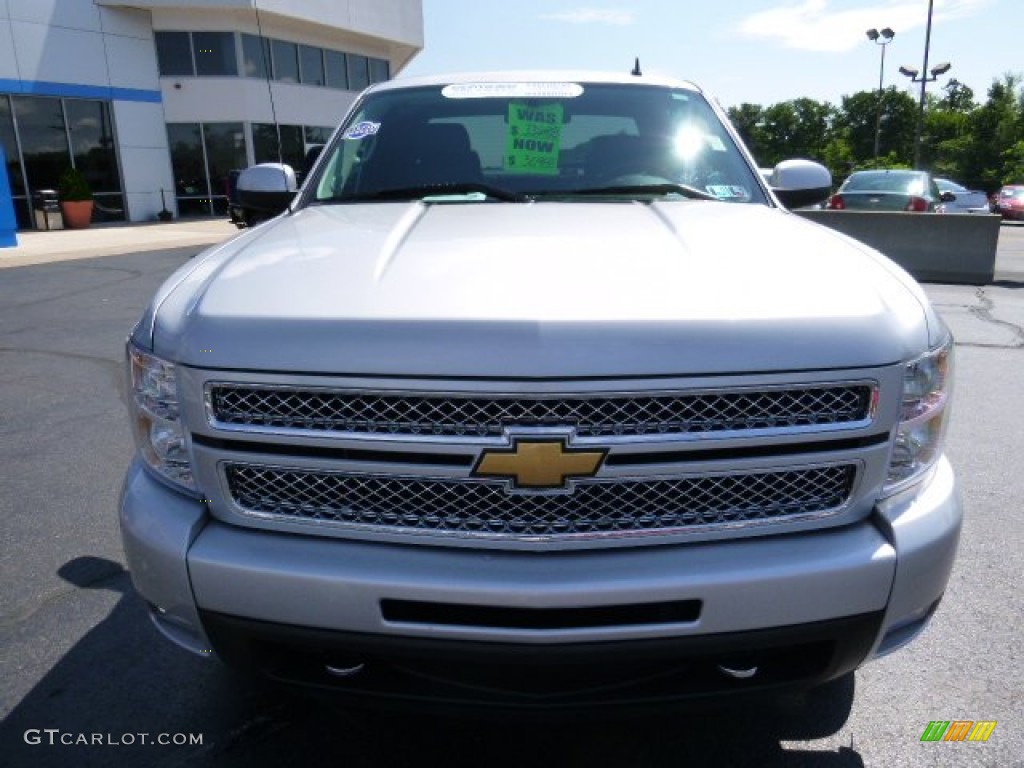 2013 Silverado 1500 LTZ Extended Cab 4x4 - Silver Ice Metallic / Ebony photo #8