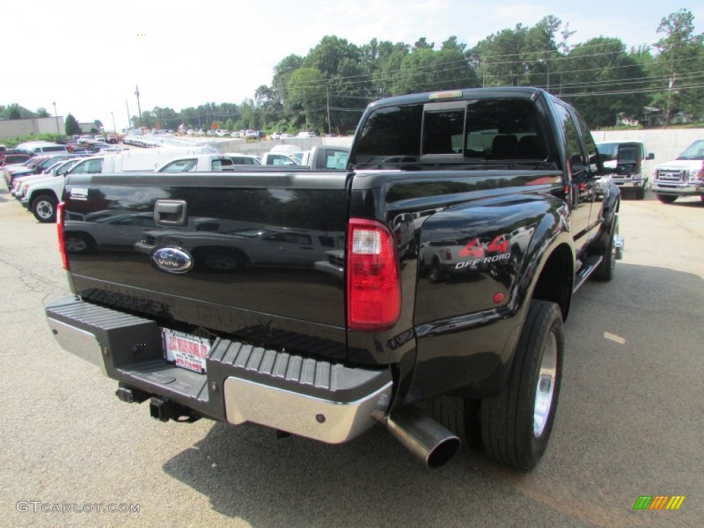 2008 F450 Super Duty Lariat Crew Cab 4x4 Dually - Black / Tan photo #9
