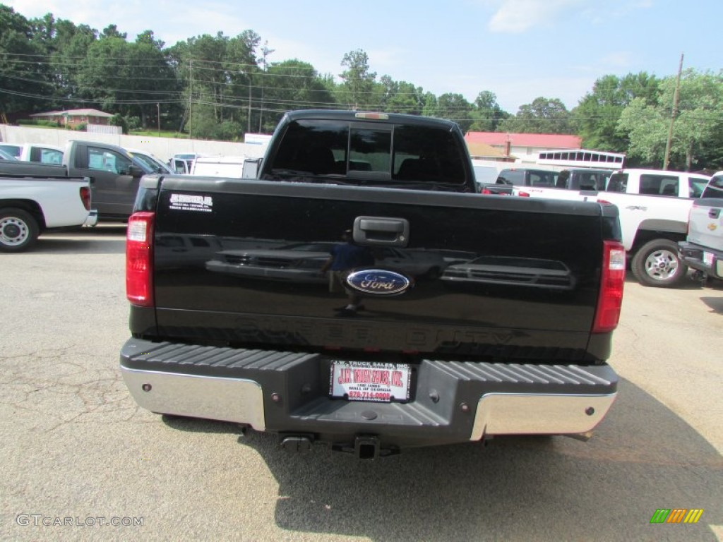 2008 F450 Super Duty Lariat Crew Cab 4x4 Dually - Black / Tan photo #10