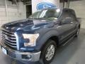 2015 Blue Jeans Metallic Ford F150 XLT SuperCrew  photo #3