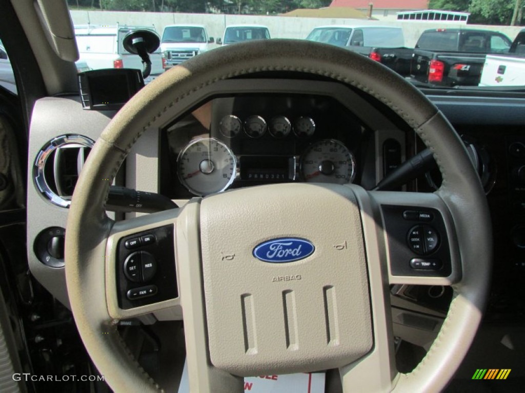 2008 F450 Super Duty Lariat Crew Cab 4x4 Dually - Black / Tan photo #30