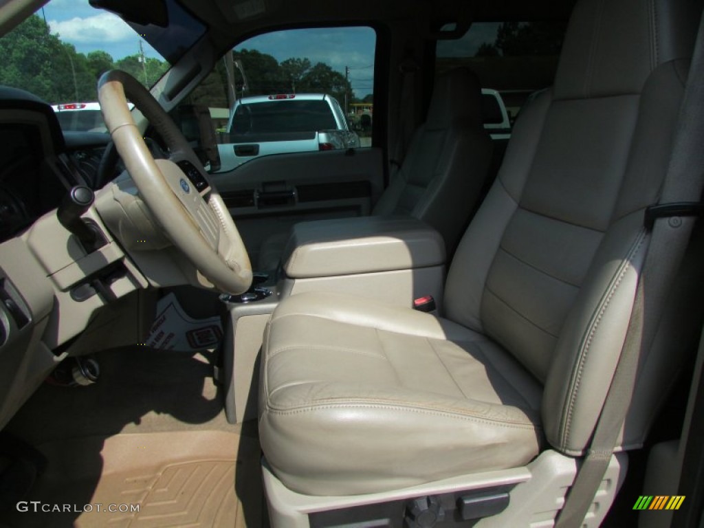 2008 F450 Super Duty Lariat Crew Cab 4x4 Dually - Black / Tan photo #37