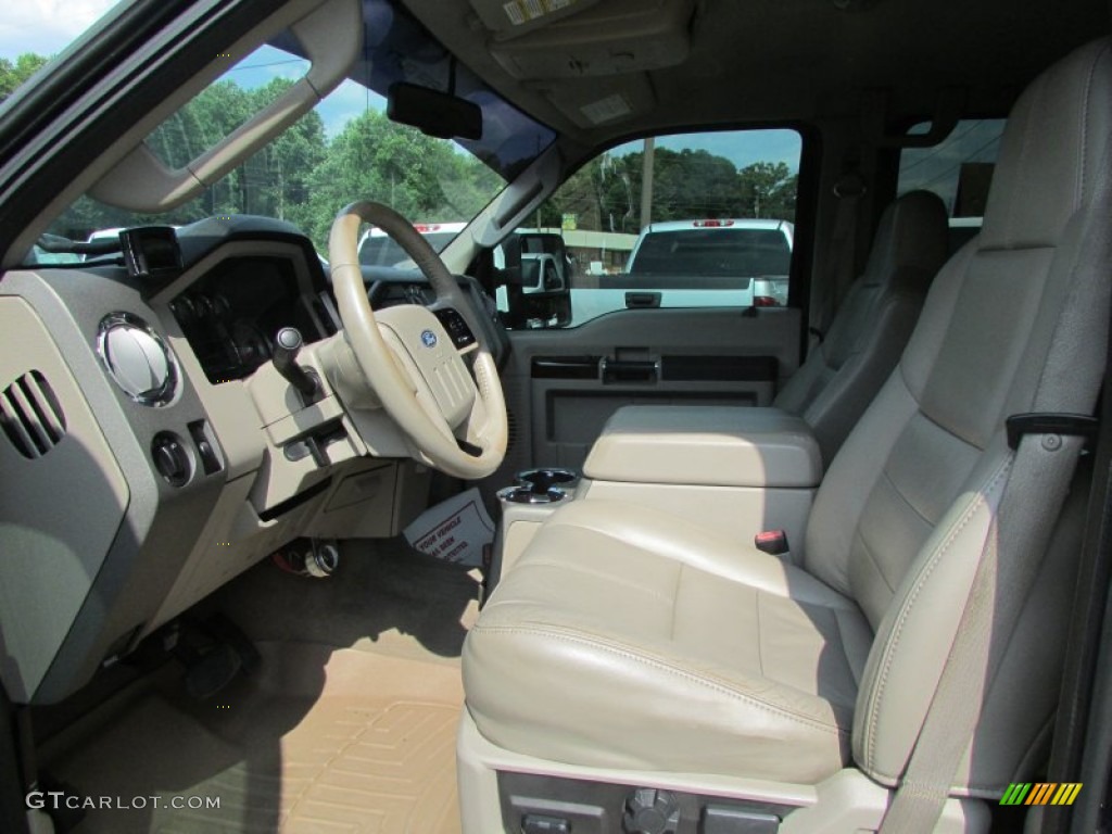 2008 F450 Super Duty Lariat Crew Cab 4x4 Dually - Black / Tan photo #42