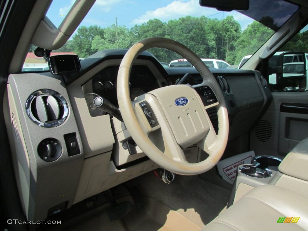 2008 F450 Super Duty Lariat Crew Cab 4x4 Dually - Black / Tan photo #43