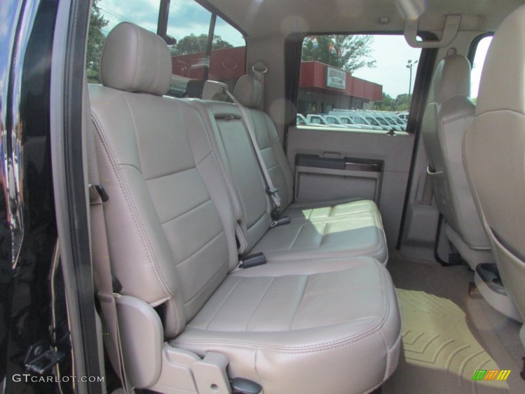 2008 F450 Super Duty Lariat Crew Cab 4x4 Dually - Black / Tan photo #50