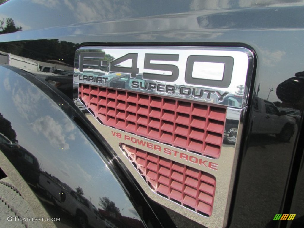 2008 F450 Super Duty Lariat Crew Cab 4x4 Dually - Black / Tan photo #60