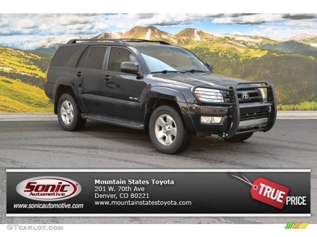 2004 4Runner SR5 4x4 - Black / Stone photo #1