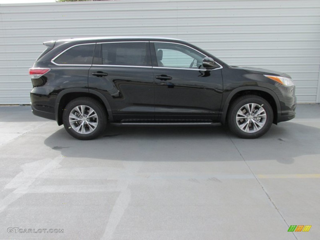 2015 Highlander XLE - Attitude Black Metallic / Black photo #3