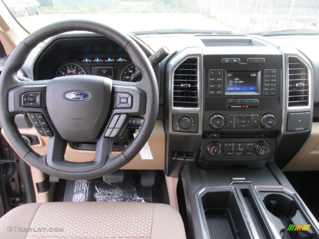 2015 F150 XLT SuperCrew 4x4 - Caribou Metallic / Medium Light Camel photo #25