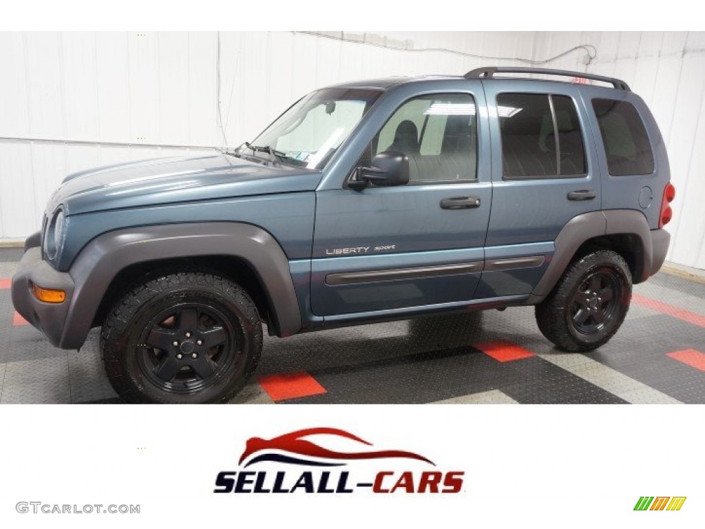 2002 Liberty Sport 4x4 - Steel Blue Pearlcoat / Dark Slate Gray photo #1