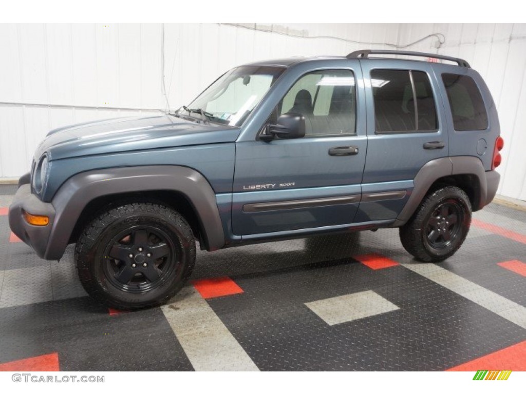 Steel Blue Pearlcoat 2002 Jeep Liberty Sport 4x4 Exterior Photo #105169014