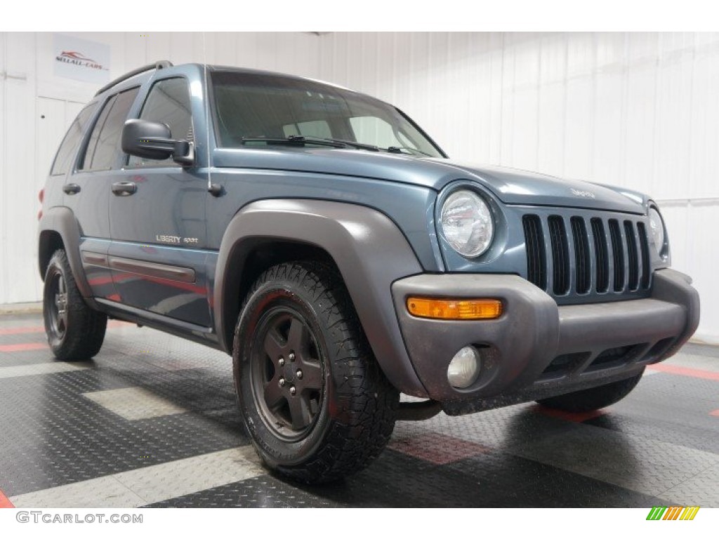 Steel Blue Pearlcoat 2002 Jeep Liberty Sport 4x4 Exterior Photo #105169059