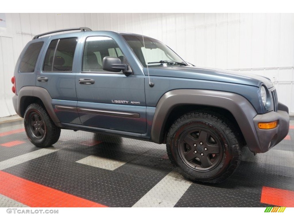 Steel Blue Pearlcoat 2002 Jeep Liberty Sport 4x4 Exterior Photo #105169074