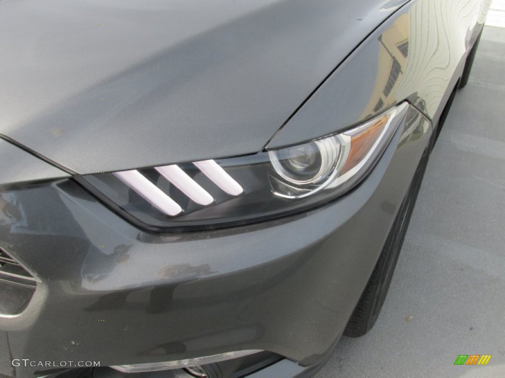 2015 Mustang EcoBoost Coupe - Magnetic Metallic / Ebony photo #9