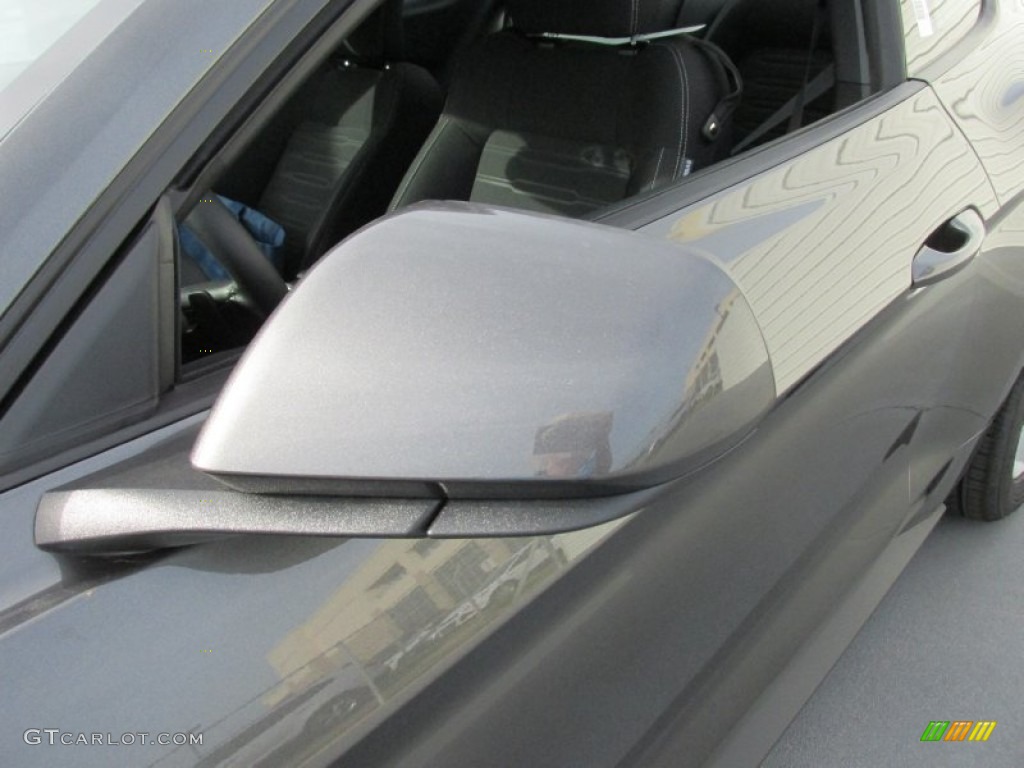 2015 Mustang EcoBoost Coupe - Magnetic Metallic / Ebony photo #12