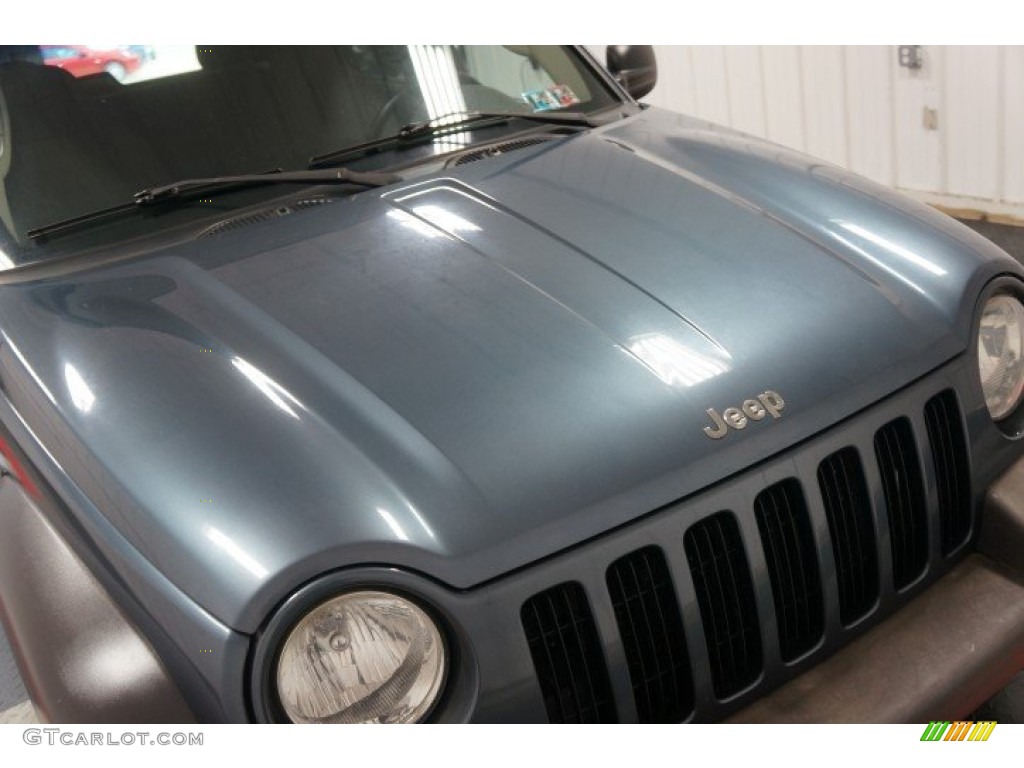 2002 Liberty Sport 4x4 - Steel Blue Pearlcoat / Dark Slate Gray photo #36