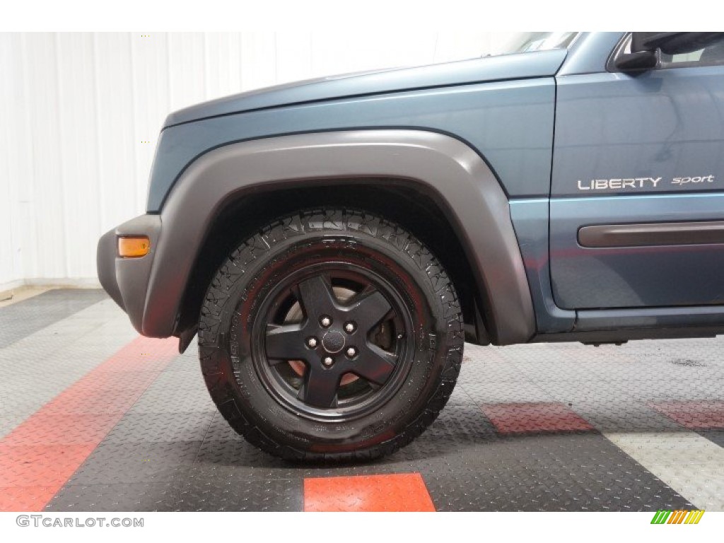 2002 Liberty Sport 4x4 - Steel Blue Pearlcoat / Dark Slate Gray photo #60