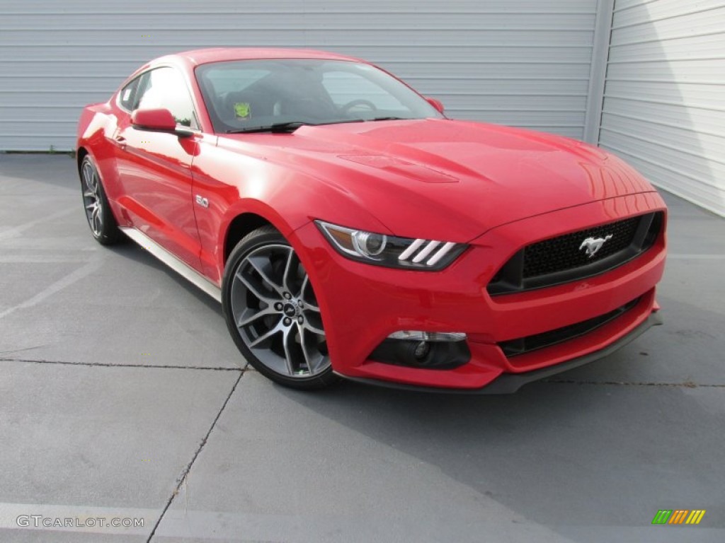 2015 Mustang GT Premium Coupe - Race Red / Ebony photo #2