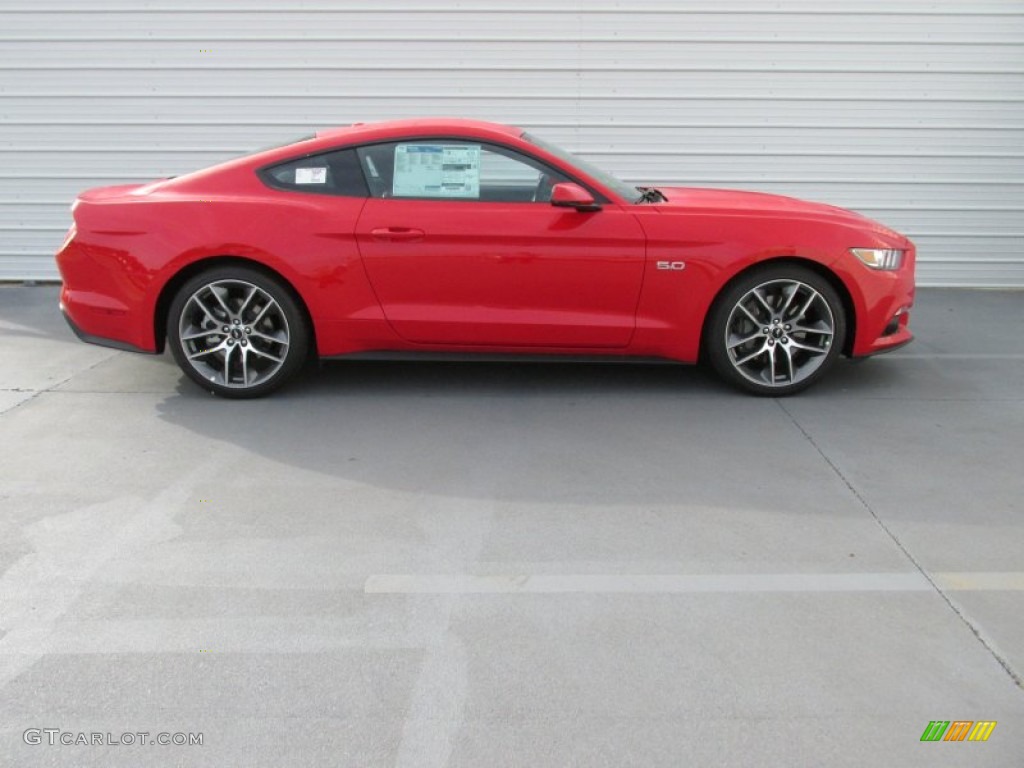 Race Red 2015 Ford Mustang GT Premium Coupe Exterior Photo #105170028