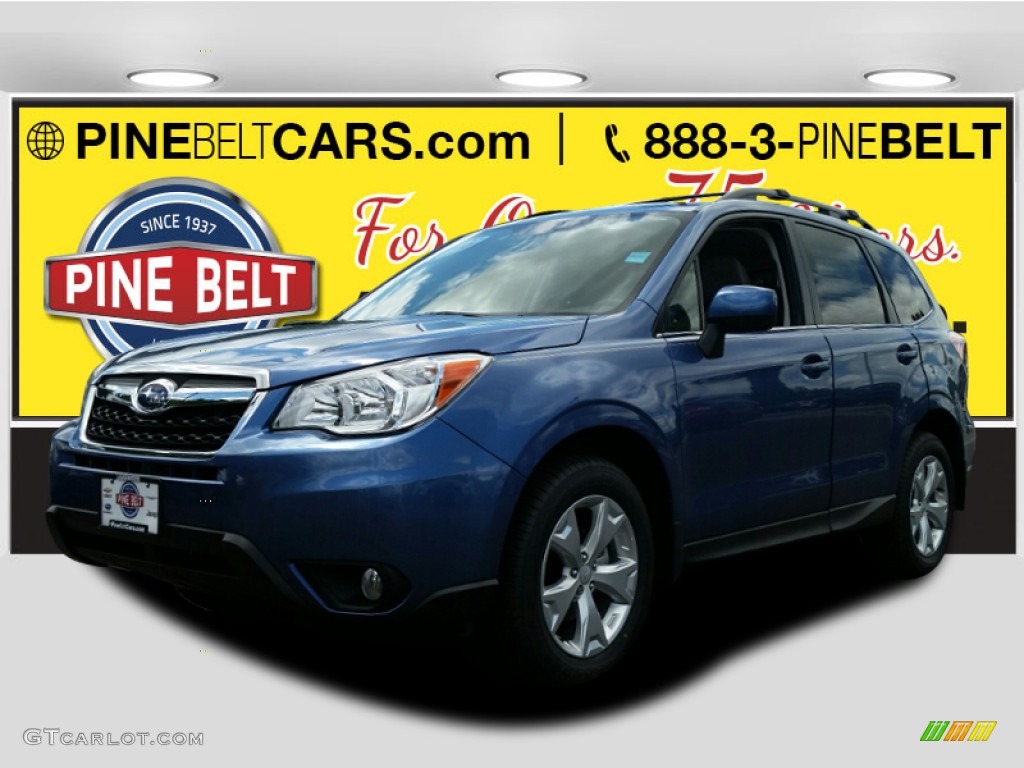 2015 Forester 2.5i Limited - Quartz Blue Pearl / Gray photo #1