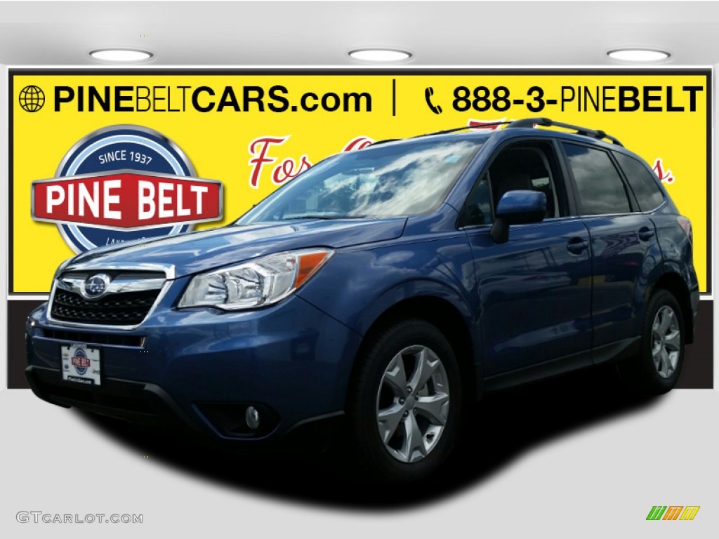 2015 Forester 2.5i Limited - Quartz Blue Pearl / Gray photo #1