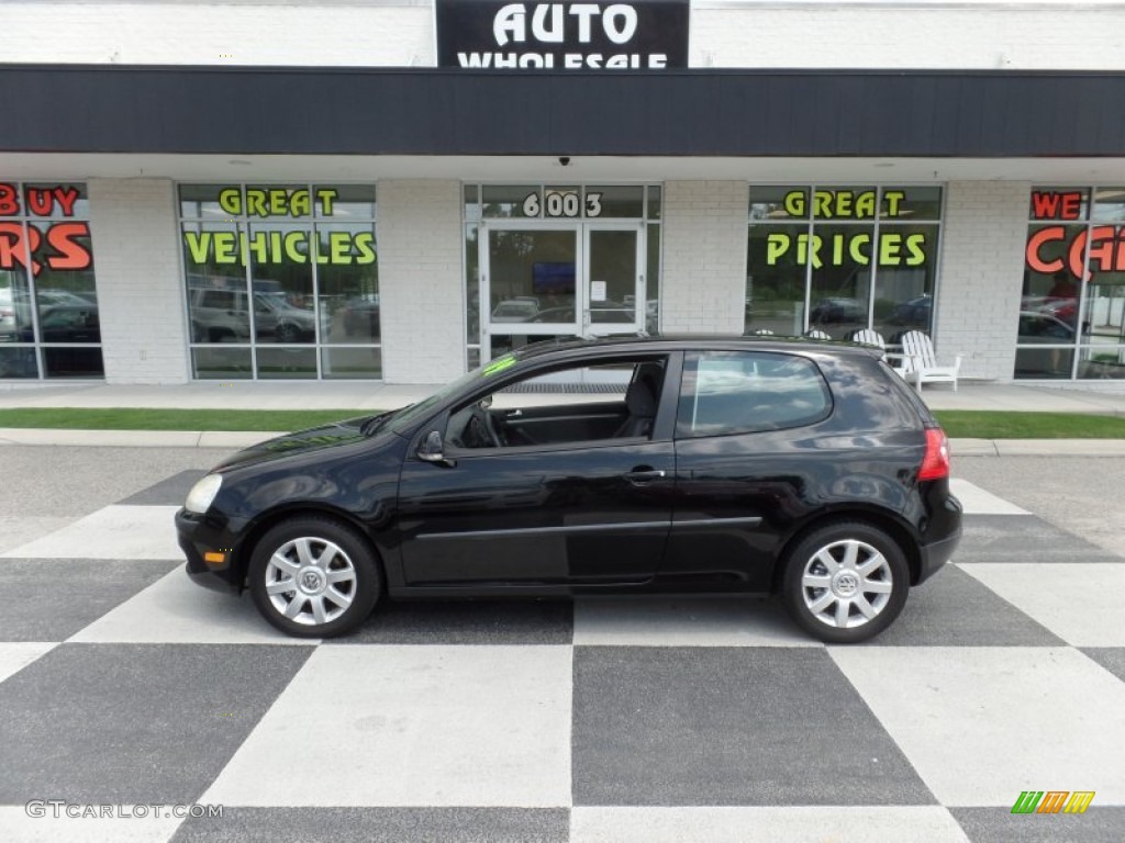 2009 Rabbit 2 Door - Black / Anthracite photo #1