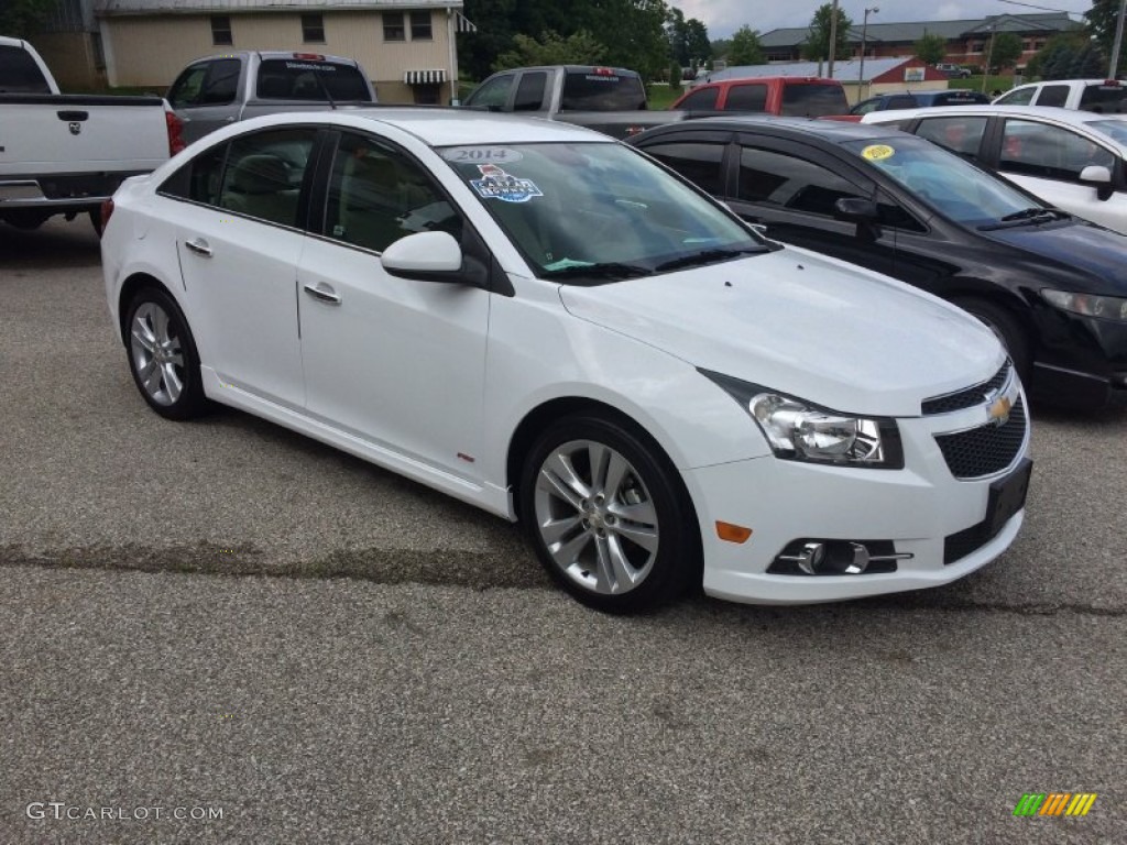 2014 Cruze LTZ - Summit White / Cocoa/Light Neutral photo #1